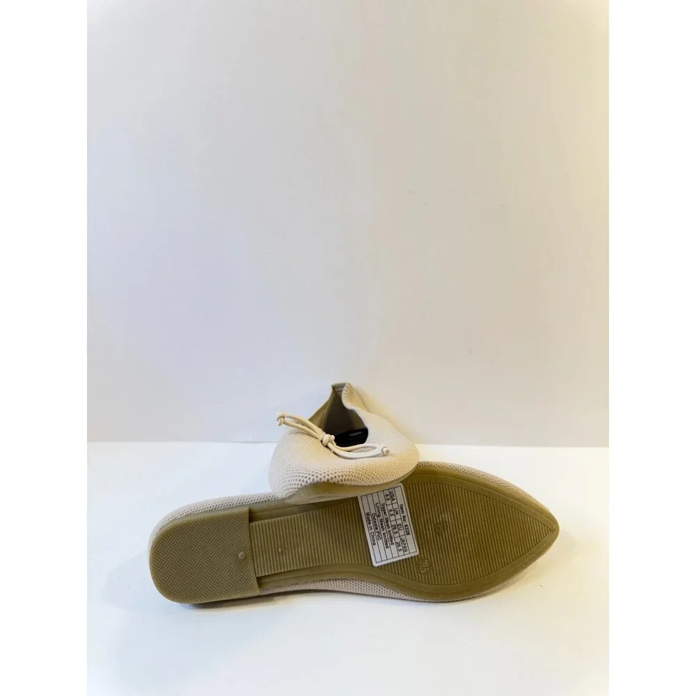 Womens Slip On Flats Beige US 8.5